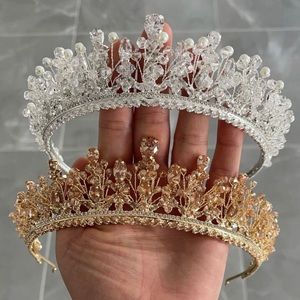 Bridal Head Piece Tiara Silver, Pearl & Crystal